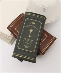Book -style design long wallet(Green-F)