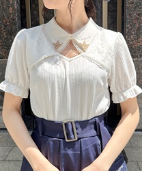 Rib Tops with chain(White-F)