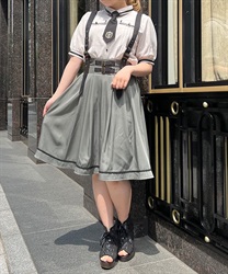 Skirt with Belt -like suspension(Khaki-F)