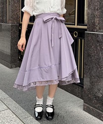 Ruffle frills Skirt(Lavender-F)