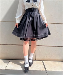 Classical Skirt with Belt(Black-F)