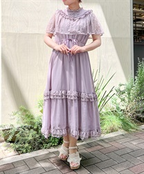 Vintage -style summer Dress(Pink-F)
