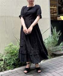 Cotton lace Dress(Black-F)