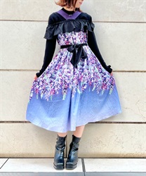 Wisteria flower frill color scheme Dress