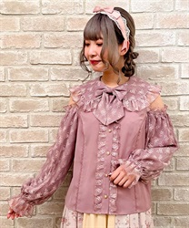 Blooming lace Blouse(Pink-F)
