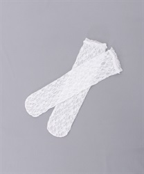 Lace socks with frills(White-F)