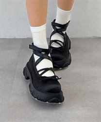 Satin ballet shoes(Black-S)