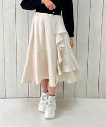 Ashimelaffle frills Skirt(Ecru-F)