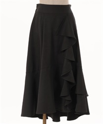 Ashimelaffle frills Skirt(Black-F)
