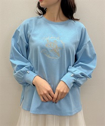 Assorted design T-shirts(Saxe blue-F)