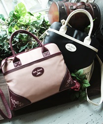 Rose embroidery PC bag