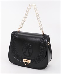 Pearls hand bag(Black-M)