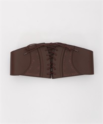 Embroidery corset Belt(Brown-M)