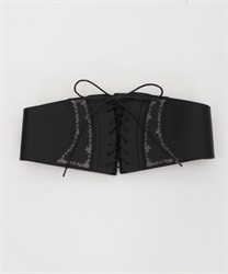 Embroidery corset Belt(Black-M)