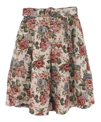 A line gobelin skirt(Beige-Free)