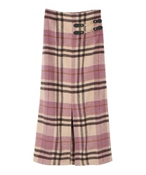 Check pattern skirt(Pink-Free)