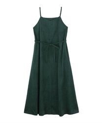 Corduro A line dress(Green-Free)