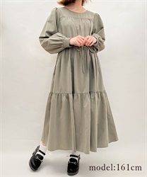 Tiad long long sleeve Dress(Green-F)