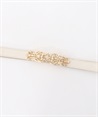Ornament -toned rubber Belt(Gold-F)