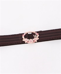 Spring flower garden rubber Belt(Pink-F)
