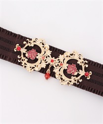 Classical rubber Belt with drops(Red-F)