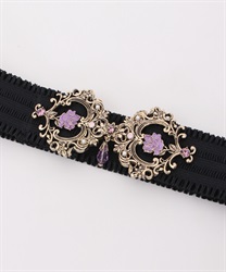 Classical rubber Belt with drops(Purple-F)