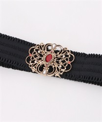 Oriental style motif Belt(Red-F)