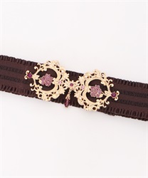 Classical rubber Belt with drops(Pink-F)