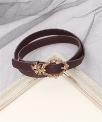 Butterfly x decoration buckle thin Belt