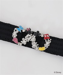Mickey & Minnie Rubber Belt(Silver-F)