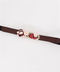 Berry jam rubber belt(Brown-M)