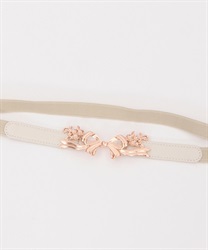 Little Ribbon rubber Belt(Pink-F)