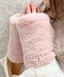 Bracelet design fur gloves(Pink-F)