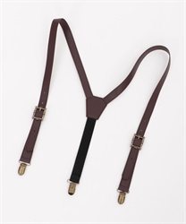 Buckle suspenders(Brown-M)