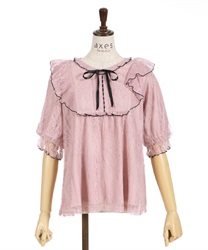 Bicolor Lace Tops(Pink-F)