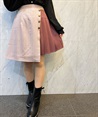 Wrap design mini Skirt(Pink-F)