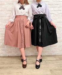 Frame rose embroidery Skirt