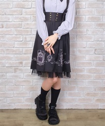 Rose Witch House Skirt(Black-F)
