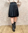 Pleated Skirt with suspender(Black-F)