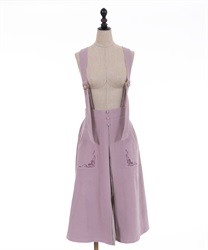 Pleated design skirt(Lavender-F)
