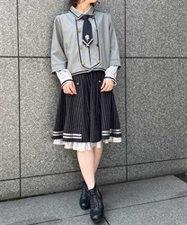 Double button middle Skirt