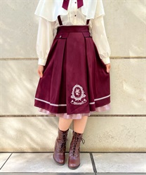 Ornament embroidery suspension Skirt(Wine-F)