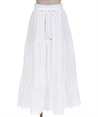 Cotton Lace Assed Skirt(Ecru-F)