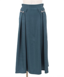 Flare Skirt with bitter(Green-F)