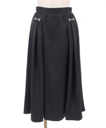 Flare Skirt with bitter(Black-F)