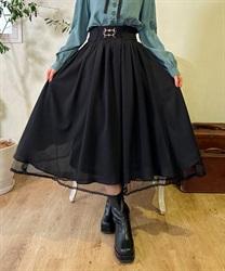 Bit back frill Skirt(Black-F)