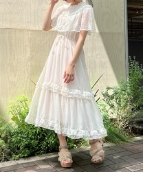 Vintage -style summer Dress(Ecru-F)