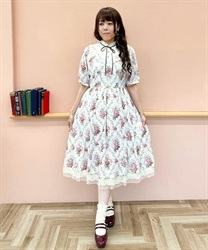 Ivy Rose pattern Dress(Ecru-F)