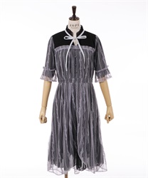 Lace Layered Dress(Black-F)