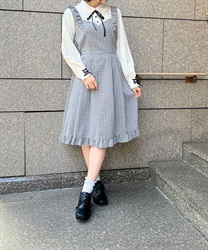 Layered design frilly Dress(Grey-F)